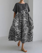 Women's Elegant Casual Printed Short Sleeve Dress