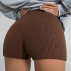Shorts de fitness pour femmes Taille haute Effet liftant Pantalon de yoga moulant