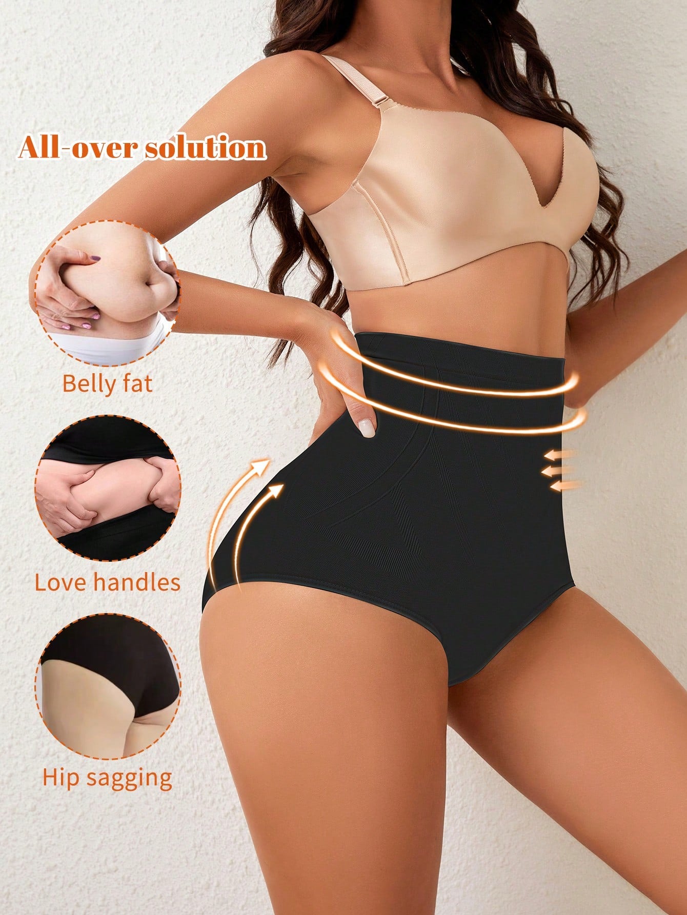 Short gainant taille haute pour femme, amincissant, contrôle du ventre, cache les poignées d'amour, rehausseur de fesses