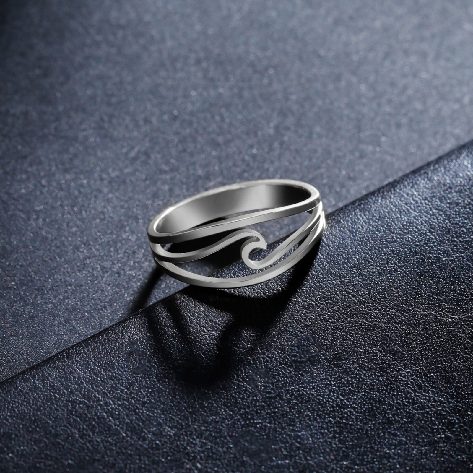 Bagues pour hommes et femmes en acier inoxydable, style minimaliste