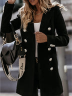 Manteau Nizi croisé à col blazer et manches longues
