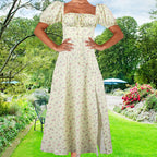 Robe à fines bretelles fleurie moulante pour femme