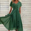 Robe en mousseline unie pour femme