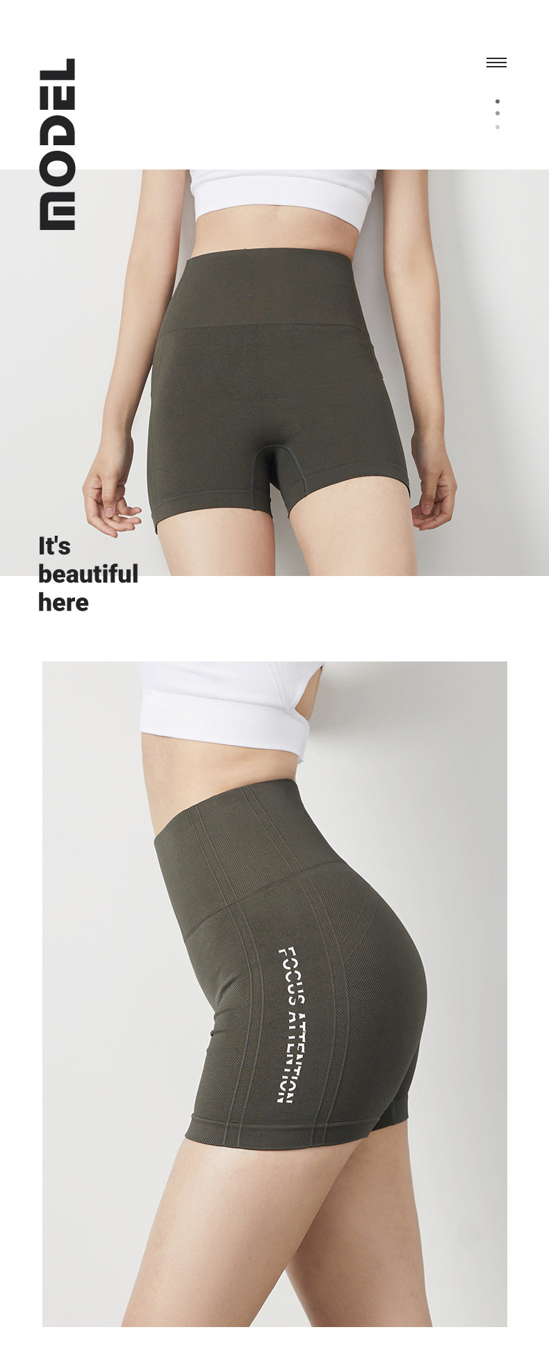 Shorts de yoga fitness moulants pour femmes