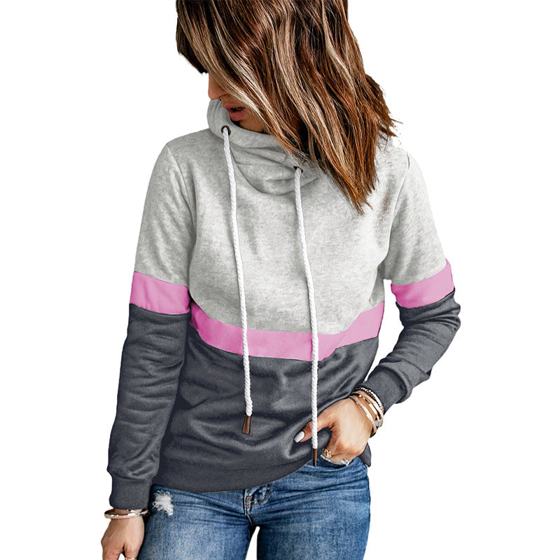Pull Femme Automne et Hiver Couleur Unie Épissage