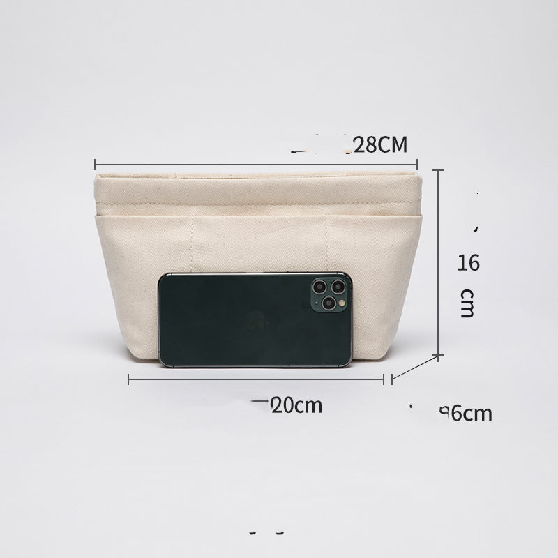 Trousse de voyage en toile de coton pour maquillage