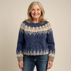 Round Neck Multicolor Loose Fashion Sweater Women