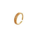 Lucky Coin Titanium Steel Ring For Women & Men, Hollow Coin Design, Feng Shui Wealth Lucky Jewelry, Anti-Fade Couple Rings