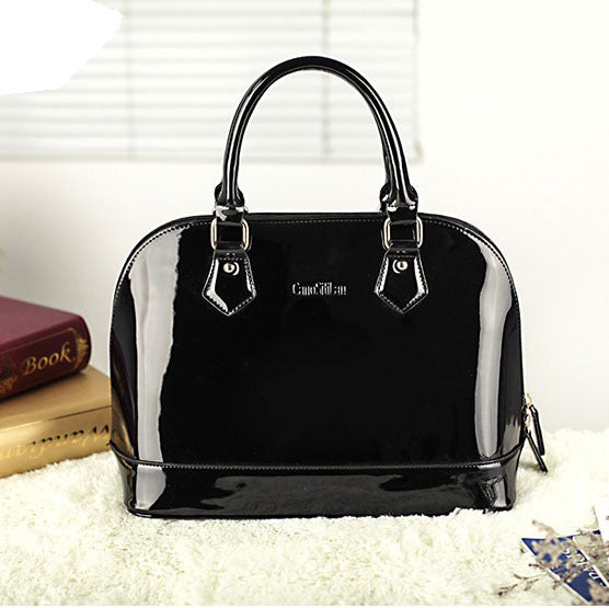 Sac à bandoulière brillant en cuir verni de haute qualité, polyvalent, pour mariage, pour femme
