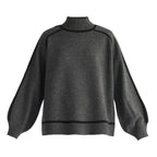 Tricot Pull décontracté Femme tendance urbaine