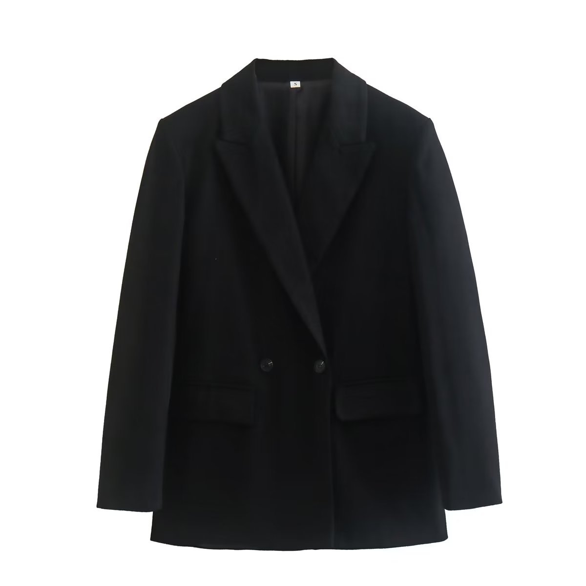 Veste blazer à deux boutons pour femme, style urbain et tempérament