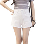 Shorts en jean taille haute pour femme - Style été