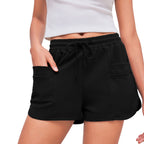 Shorts d'été à cordon de serrage simples pour femmes