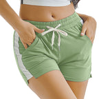 Shorts de sport d'été Femme Cyclisme Gym Course Cordon de serrage Entraînement