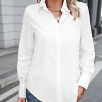Chemise ample à manches longues pour femme