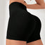 Shorts de yoga à rayures croisées, shorts de sport taille haute pour les fesses de pêche, pantalons de fitness gainants pour femmes, shorts de yoga