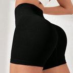 Shorts de yoga à rayures croisées, shorts de sport taille haute pour les fesses de pêche, pantalons de fitness gainants pour femmes, shorts de yoga