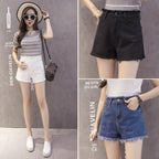Shorts en jean taille haute pour femme - Style été