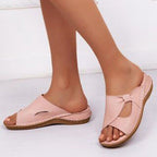 Sandales à plateforme Femme Chaussures de plage extérieures Rétro Roman Été