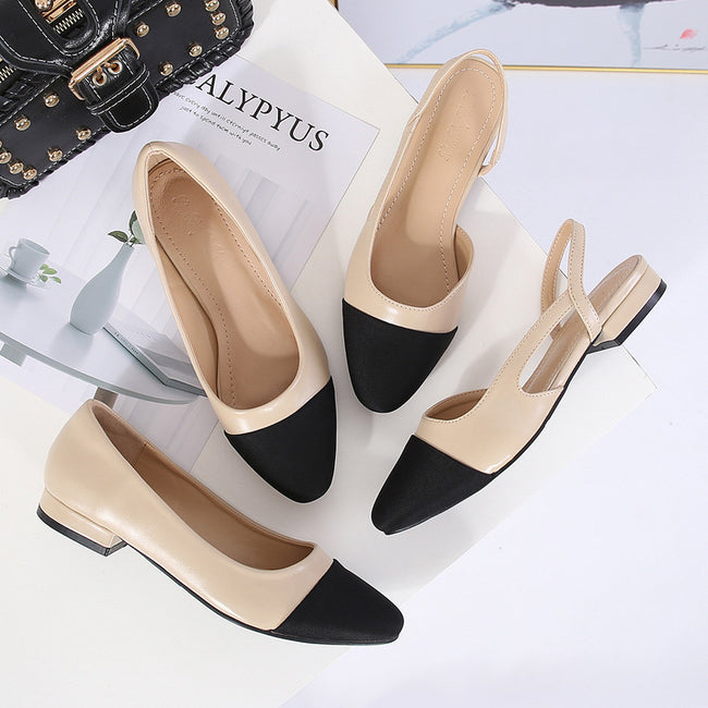 Nouvelles chaussures simples pour femmes, chaussures d'été Ins avec jupe, sandales assorties Main Image