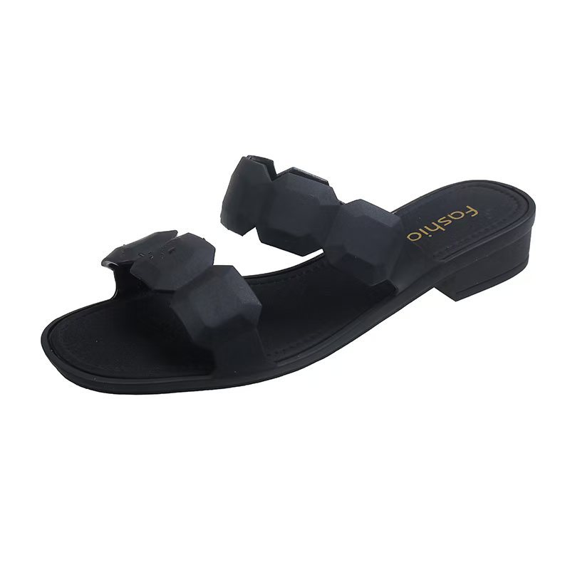 Sandales carrées simples et à la mode pour femme