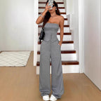 Ensemble gilet sans manches col V et pantalon de costume pour les trajets professionnels en Europe et aux États-Unis
