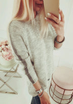 Pull à col rond simple pour femme