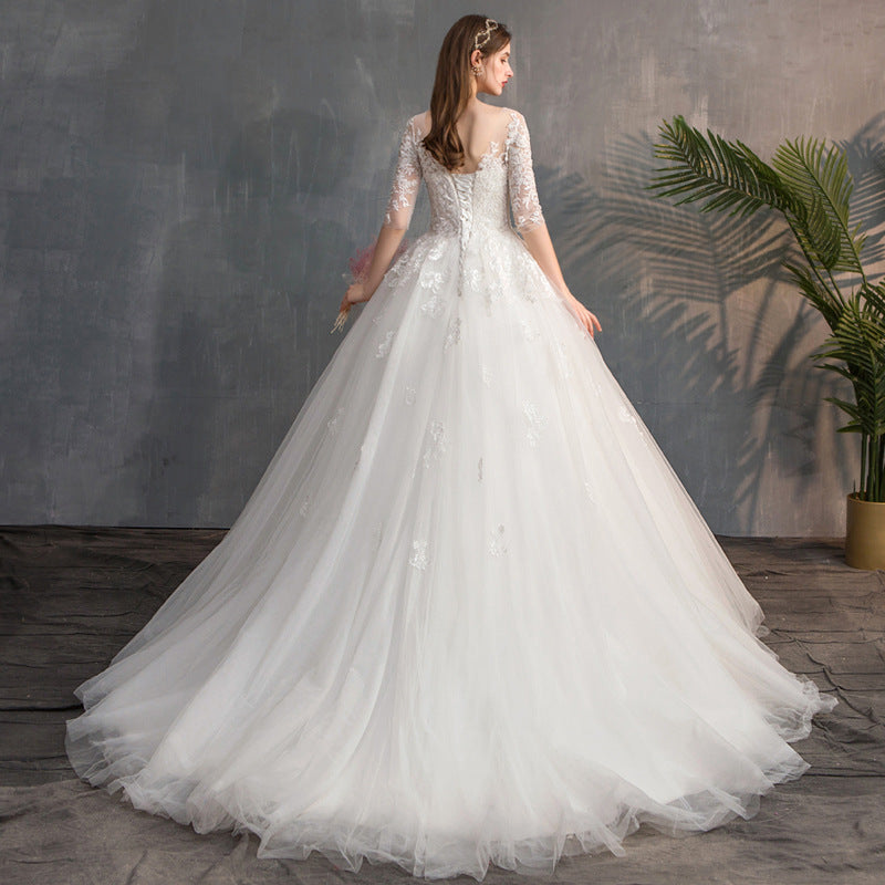 Robe de mariée Manches en dentelle