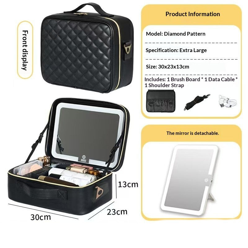 Trousse de Maquillage de Voyage et Portable Haute Capacité Premium