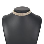 Collier Collier Fille Tendance Collier En Strass Complet Collier En Alliage