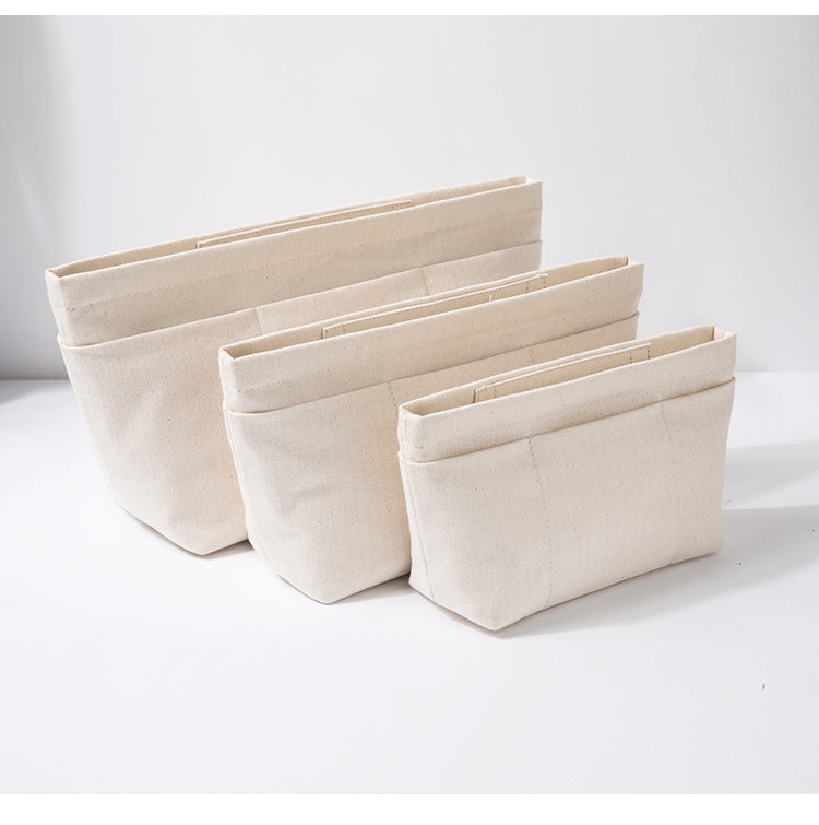 Trousse de voyage en toile de coton pour maquillage