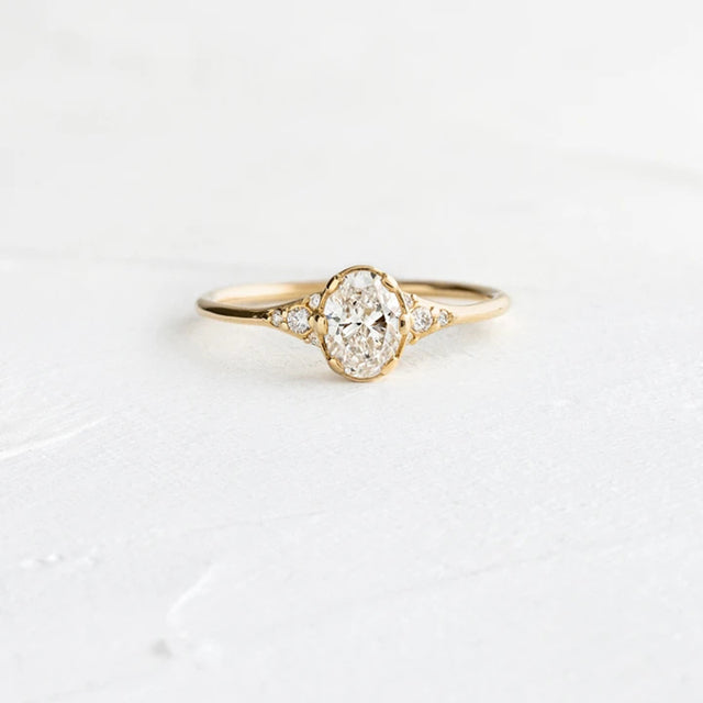 Bague ronde en argent sterling 925 avec zircons et cristaux pour femme