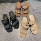 Sandales carrées simples et à la mode pour femme