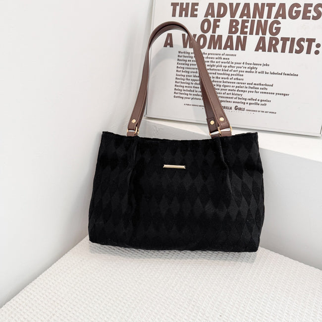 Sac fourre-tout élégant minimaliste décontracté pour femmes Hover Image