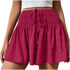 Shorts à cordon élégants et minimalistes pour femmes