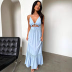 Robe ample à bretelles pour femme