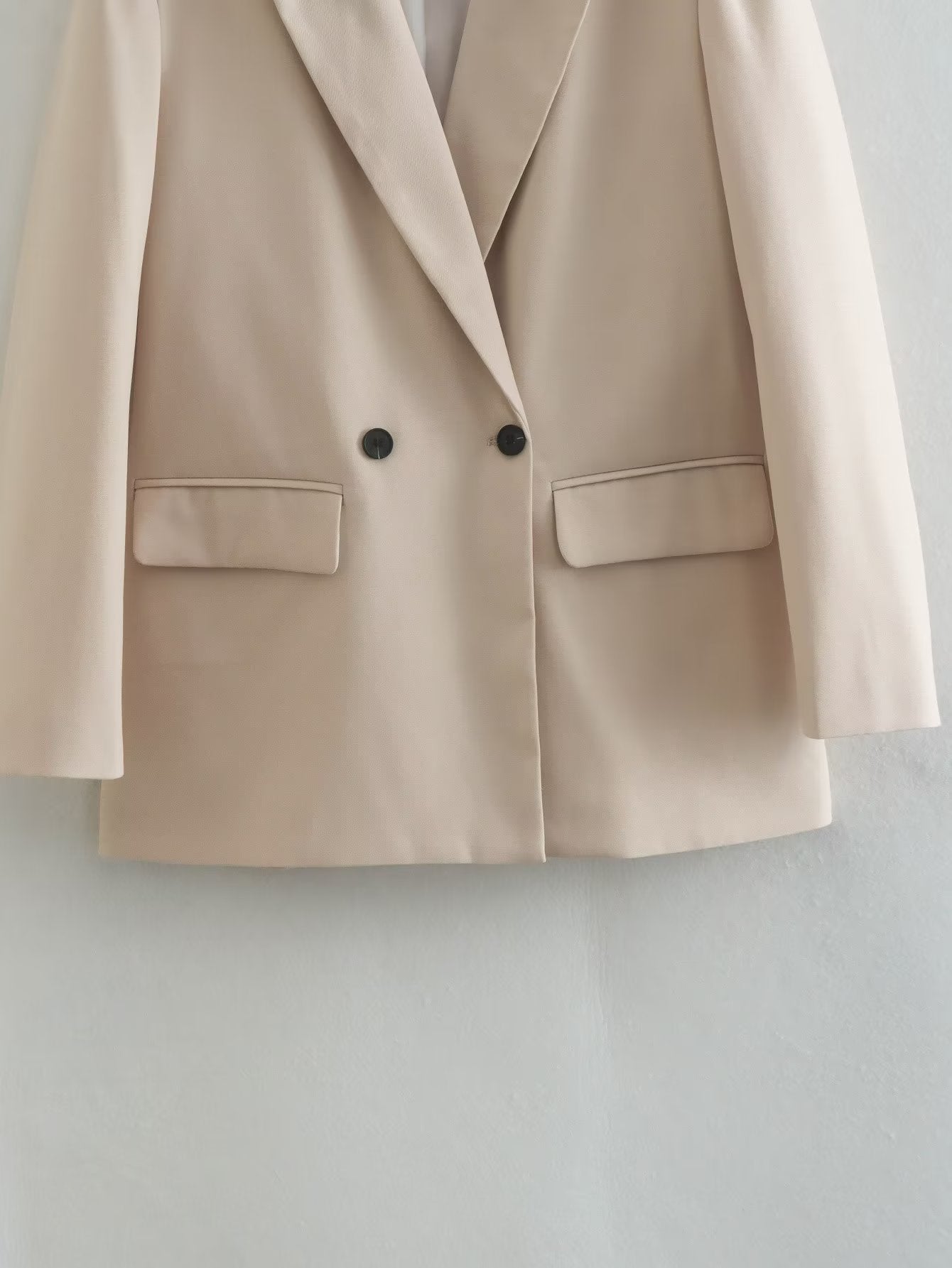 Veste blazer à deux boutons pour femme, style urbain et tempérament