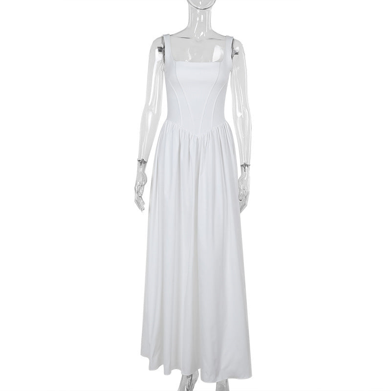 Robe unie élégante et ajustée pour femme