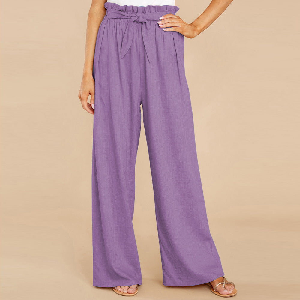 Pantalon ample et décontracté grande taille pour femmes