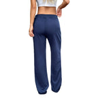 Pantalon de jogging taille haute à cordon de serrage pour femme