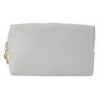 Trousse de Maquillage Octogonale Carrée en Cuir PU, Design Simple
