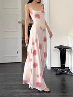 Printed Stretch Mesh Camisole Dress Women