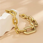 Colliers pour femmes, collier chaîne en or épaisse, collier ras du cou chaîne à maillons, chaîne épaisse en métal lourd vintage