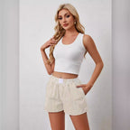 Shorts rayés décontractés individuels de mode pour femmes