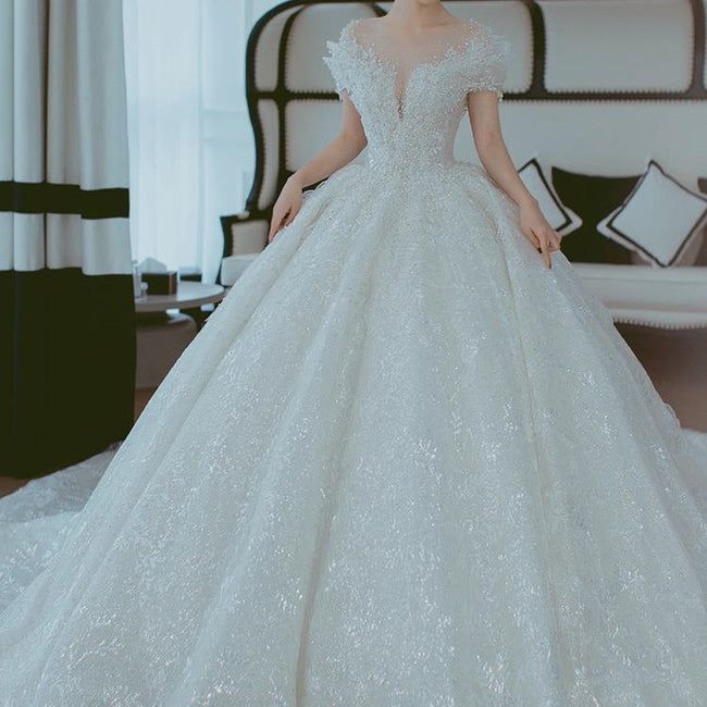 Robe de mariée bustier française Hover Image