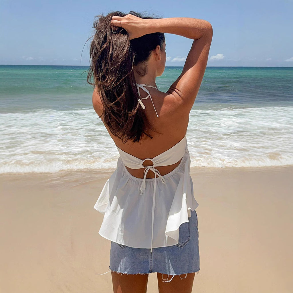 Gilet sans manches pour femme "Vacances au bord de la mer"