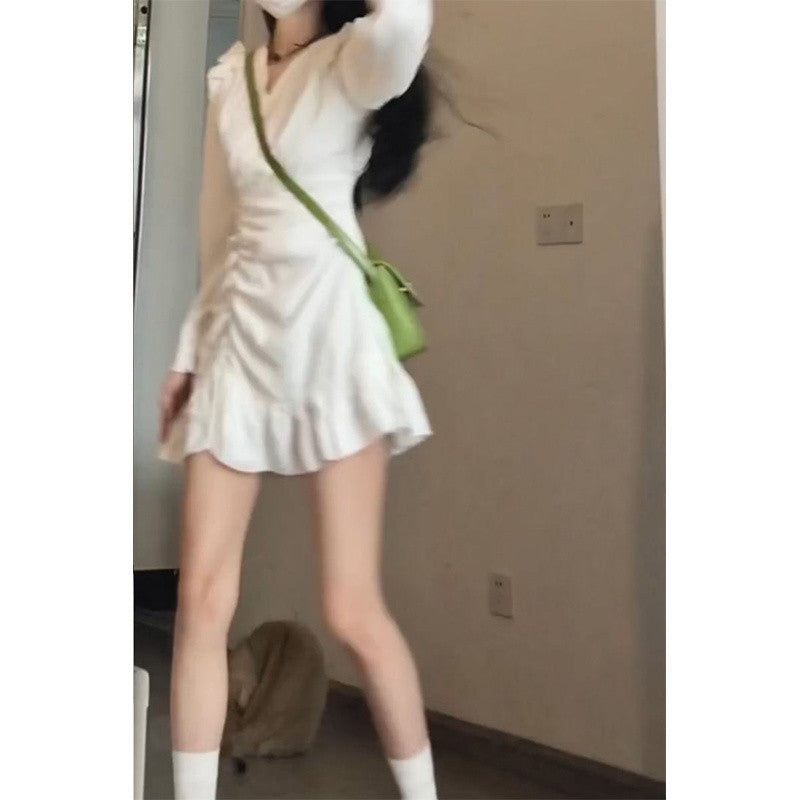 Robe française douce et délicate