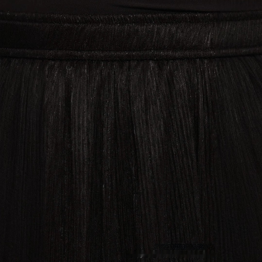 Jupe sirène unie en fil pour femme, taille haute amincissante, ligne A, en soie brillante, style français