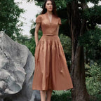 Robe couleur café tendance
