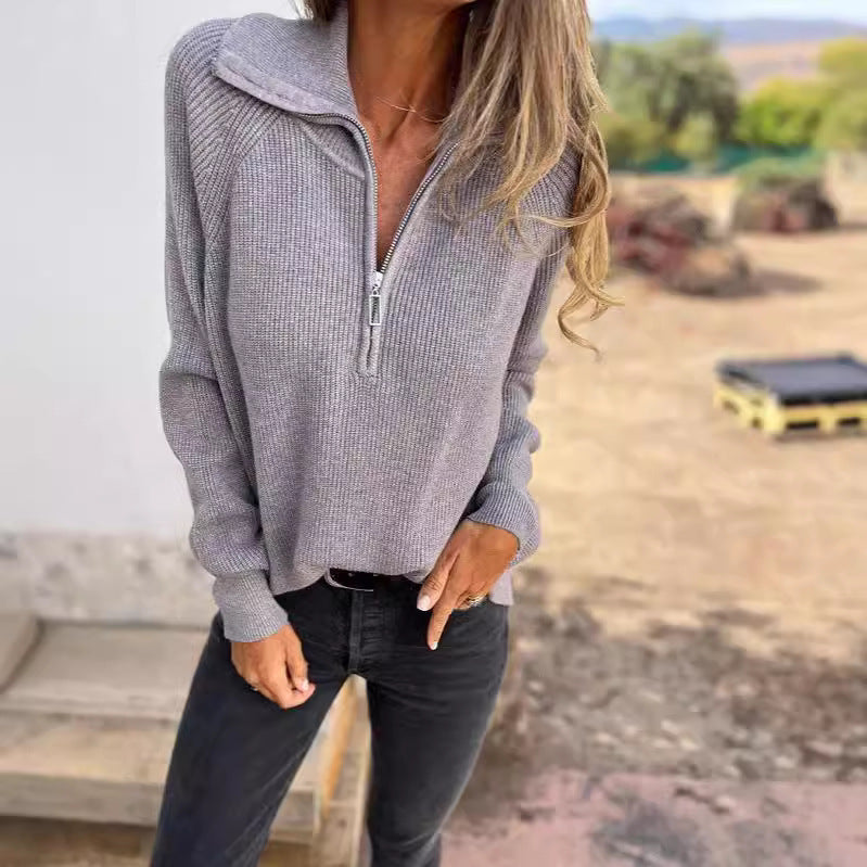Nouveau pull uni décontracté pour femmes